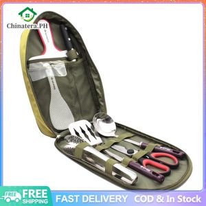 8 Pcs Camping Cooking Set Camping Kitchen Set Camping Utensil Set Camping Gear