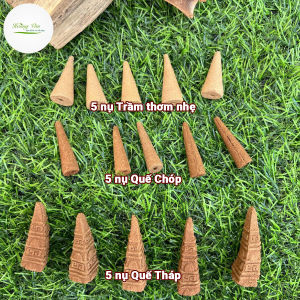 Combo nụ trải nghiệm mùi hương trầm và quế sạch tự nhiên