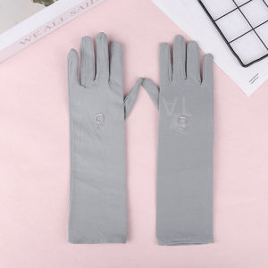 Minwen 1 cặp găng tay Kem chống nắng lái xe găng tay căng Phụ Nữ Chống UV giữa dài thoáng khí găng tay cho mùa xuân mùa hè Găng tay mỏng