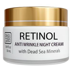 Dead Sea Collection Moisturising Night Face Cream with 3X Collagen – Anti Aging ing Facial Moisturiser with Dead Sea Minerals and Vitamin E for Women and Men – All Skin Types (50 ml)