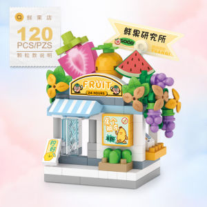 LOZ IDEAS Micro Building Block Cute Pau Mahjong Convenience Magic Shop DIY Nano Bricks Blok Binaan
