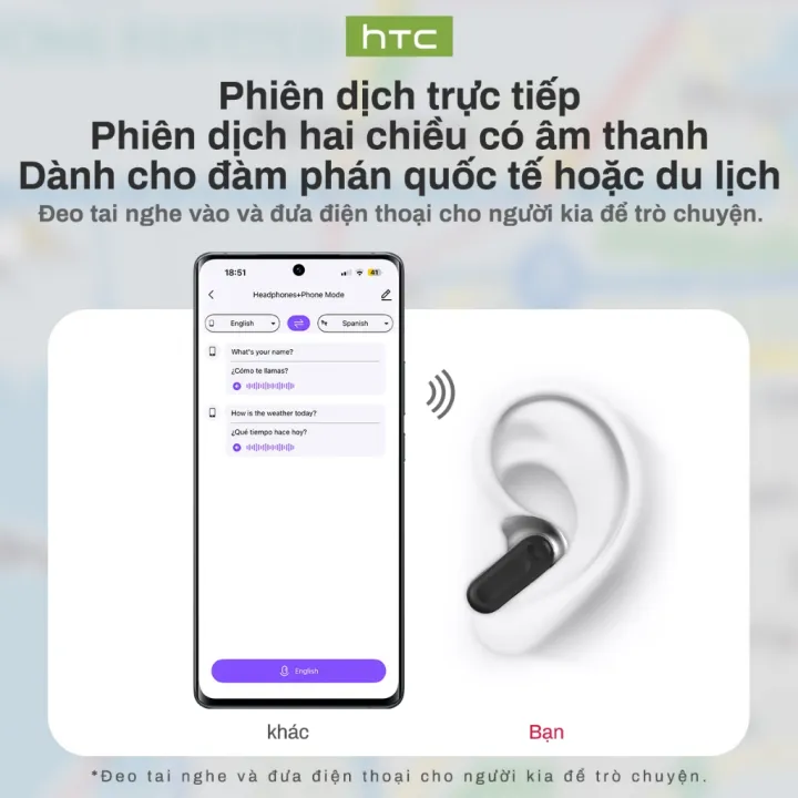 HTC NE20 Tai Nghe Phiên Dịch Tai Nghe Bluetooth 6.0 AI Dịch Trực Tiếp Màn Hình LED Thông Minh Chất Âm HiFi Chuẩn Công Nghệ Khử Ồn | BigBuy360 - bigbuy360.vn HTC NE20 Tai Nghe Phiên Dịch Tai Nghe Bluetooth 6.0 AI Dịch Trực Tiếp Màn Hình LED Thông Minh Chất Âm HiFi Chuẩn Công Nghệ Khử Ồn | BigBuy360 - bigbuy360.vn