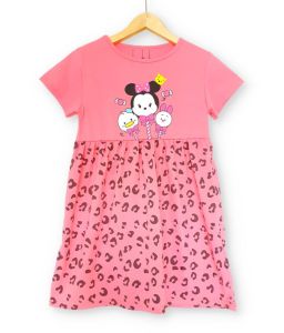 Dress anak perempuan Tsum tsum Salem / COD / Baju anak / Dress murah