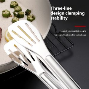 Kẹp BBQ bằng thép không gỉ với thiết kế ba dòng cho Kẹp bảo vệ