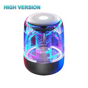 【Local delivery】Wireless Bluetooth Speaker Portable Bluetooth Wireless Speaker Music Stereo Super Bass Macaron Bluetooth Speaker Multicolor Transparent Mecha Stereo TWS Speaker Colorful Light 1800mAh Dual Speakers 10W High-power Bluetooth-compatible