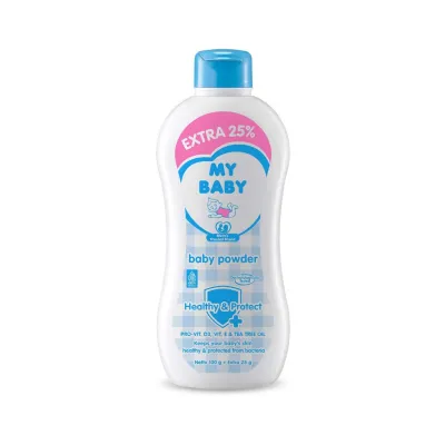 Original My Baby Mybaby Powder Fresh & Moist / Nourish & Smooth / Soft Gentle / Cornstarch (50g / 113g / 281g / 419g) ala Pureen Fiffy Anakku