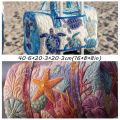 WEARY Foldable Quilted Gym Bag Large Capacity Floral Print Large Camping Bag High Quality Soft Travel Bag Camping. 