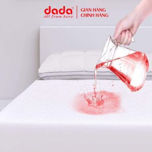 Ga chống thấm nệm cao cấp khách sạn 5 sao DADA Tấm lót bảo vệ nệm chống thấm nước vết bẩn xâm nhập màu trắng sữa