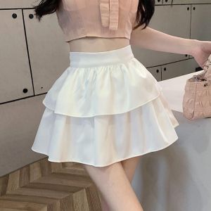 Chân váy nữ xếp tầng dáng xoè lưng caochân váy được thiết kế 2 tầng phối lưng chun cạp cao cực tôn dáng