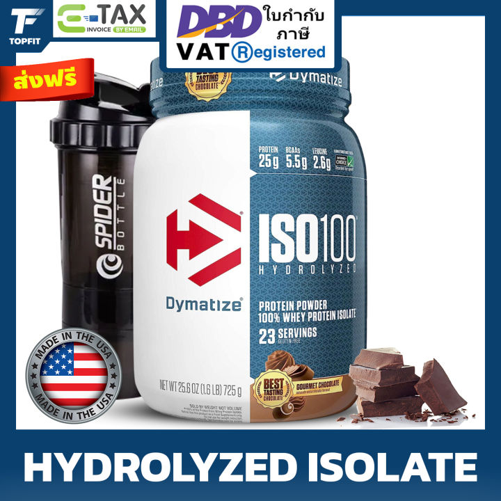 Dymatize ISO100 Hydrolyzed Protein Powder 100% Whey Isolate Protein 1.6 ...