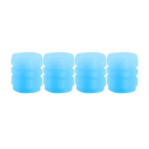 4pcs Luminous Valve Caps Fluorescent Night Glowing Decor Car Motorcycle Bicycle Wheel Hub Accessories