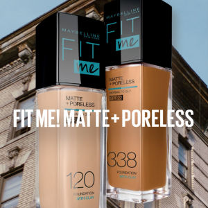 Maybelline Fit Me Matte + Poreless Liquid Foundation - SPF 22 30ML 16H Longwear Foundation Blurs Pores Oil-Free Natural-Matte