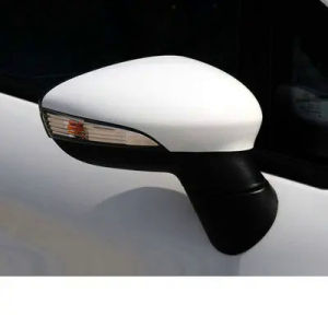 สีขาวอัตโนมัติกระจกมองข้างครอบคลุมสำหรับฟอร์ดเฟียสต้า VI MK6 CB1 CCN 2009 2017ปีกหมวกแทนที่ Hatchback ซีดานรถตู้ซ้ายขวา