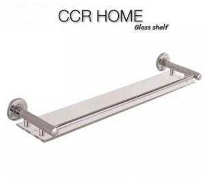 กระจกวางของ ชั้นวางของ ชั้นวางของแบบแก้ว ชั้นวางของในห้องน้ำ ccr