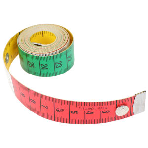 [ezrae Libun] 60in button tailor measure tape sewing tools flat tape 150cm body measuring tool