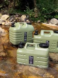 10/11/12L Camping Water Container Large Capacity Outdoor Drinking Water Bucket Portable Car Water Tank with Faucet for Picnic and Camping