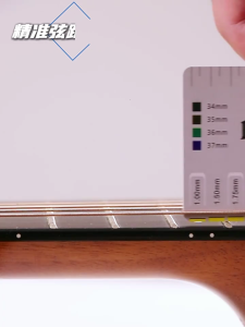 เครื่องมือสตริง Essential อุปกรณ์ตั้งค่าคาลิเปอร์กีตาร์ไม้บรรทัดอุปกรณ์วัดสายดนตรีสำหรับผู้ที่ชื่นชอบเพลง