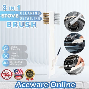 3 in 1 Stove Cleaning Detailing Brush Steel Wire Kitchen Scrubber Multipurpose Heavy Duty Berus Dawai Besi Dapur