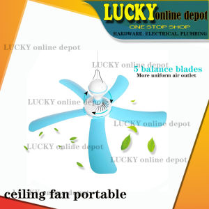 HANGING CEILING FAN PORTABLE ( NO CHOOSING OF COLOR )