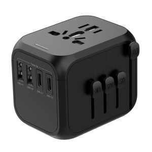 Universal International Power Travel Plugs Adapter with 2x USB and 2x USB C Worldwide Outlet Adapter