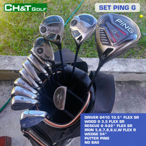 Bộ gậy golf Ping 13 cây 56789UW Driver G410 Wood 35 Rescue 4 Wedge 54* putter nguyên bản