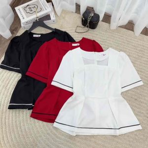 Áo bigsize nữ kiểu peplum cổ vuông dự tiệc đi chơi LUCY 50 - 90 kg AVM
