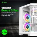 PC Case M-ATX Mini-ITX Nemesis RUNE FC8 NYK FREE 3 FAN CASE Casing CPU. 