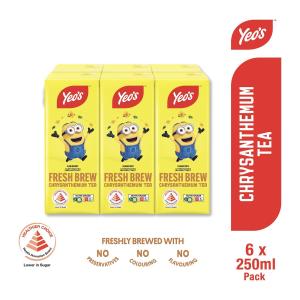 Yeos Chrysanthemum Tea Packet Drink 250ML (Pack Of 6)