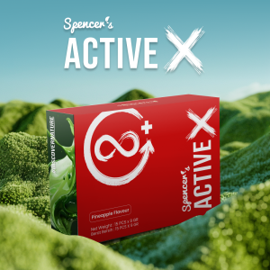 Spencers Active X Nanas Pineapple 1 Box Isi15 Sachet Matcha Bakar Lemak Di Perut 2.8x Lebih Banyak