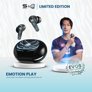 SOUL Emotion Play TWS Bluetooth Gaming ANC Dual Mic Low Latency True Wireless Earbuds EVOS