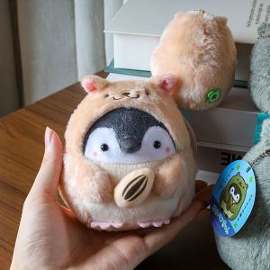 Japanese positive energy hamster little penguin pendant doll cute plush toy doll bag pendant keychain doll