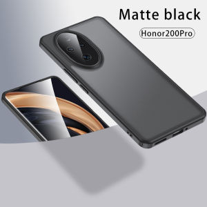 [มินิมอล] เคสแข็งกันแรงกระแทก Wlons สำหรับ HONOR 200 Pro /HONOR 200ใส/ฝาหลังผิวด้านโปร่งใสป้องกันสีเหลืองทุกรูปแบบ