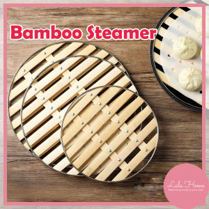 25CM Bamboo Steamer Dumpling Fish Ball Cooking Round Steamer Food Rack Kitchen 竹蒸架