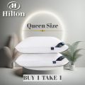 (Buy 1 Take 1）Hilton Hotel Pillow - Cooling Magic Pillows for Back, Stomach or Side Sleepers - 2 Pack Queen Bed Pillows for Sleeping. 