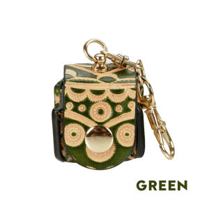 KONLLEN Cue Chalk Holder Vegetable Tanned Leather Can be hung on the case Handmade Pool Snooker Cue Chalk Bag