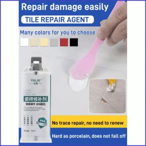 🔥Barang Asli🏆瓷砖大理石修补剂-Filling Holes Tile Repair Paste/Repair Tile Floor Glaze Cracks Paste Epoxy/Tile Marble Repair Agent/Leave No Trace Environmentally Friendly Tile Repair Glue/tile Gap Filler/tile Grout