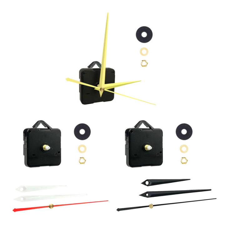 Silent Quartz Clock Movement Long & Short Shaft Clock Mechanism with ...