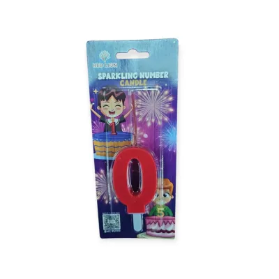 [SG STOCK] RedLion Spark2Flame - First-of-its-Kind Sparkling Number Candle | Dazzling Sparkler Burst Transitions to Warm