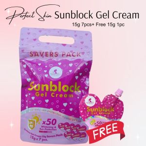 Perfect Skin Sunblock Gel Cream Savers Pack 15g 7 pcs+ Free 1 pc 15g