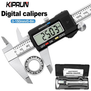 [Ready stock] KIPRUN Measuring Tool Stainless Steel Digital Caliper 6  150mm Messschieber paquimetro measuring instrument Vernier Calipers