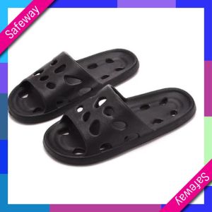 🌟【 Murah Sekali】🌟Ultra Light Eva Hole Slippers For Bathroom Toilets Molded Monolithic Dry Breathable Waterproof Solid Co