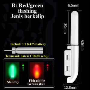 Lampu Joran Pancing Malam Bateri Rod Lightstick LED Luminous Float Night Fishing Bobber Bite Alert Battery