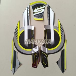 STRIPING STICKER LIS LES POLET honda Scoopy 2023 2024 sporty hitam silver list motor standar kualitas termurah