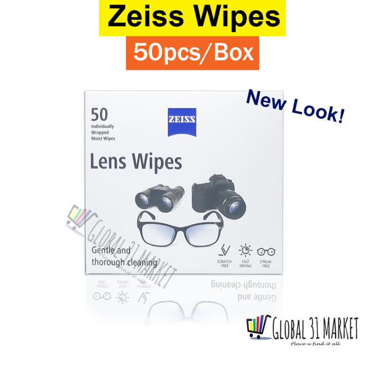 Carl Zeiss Lens Cleaning Wipes 50 pcs with Alcohol Lazada