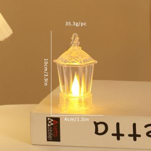 JIASHI ที่ใส่เทียน LED วัสดุ PP แบบใสเหมาะสำหรับโอกาสต่างๆและง่ายต่อการทำความสะอาดทนทานส่องสว่างสวยงามสำหรับงานแต่งงานและวันหยุด