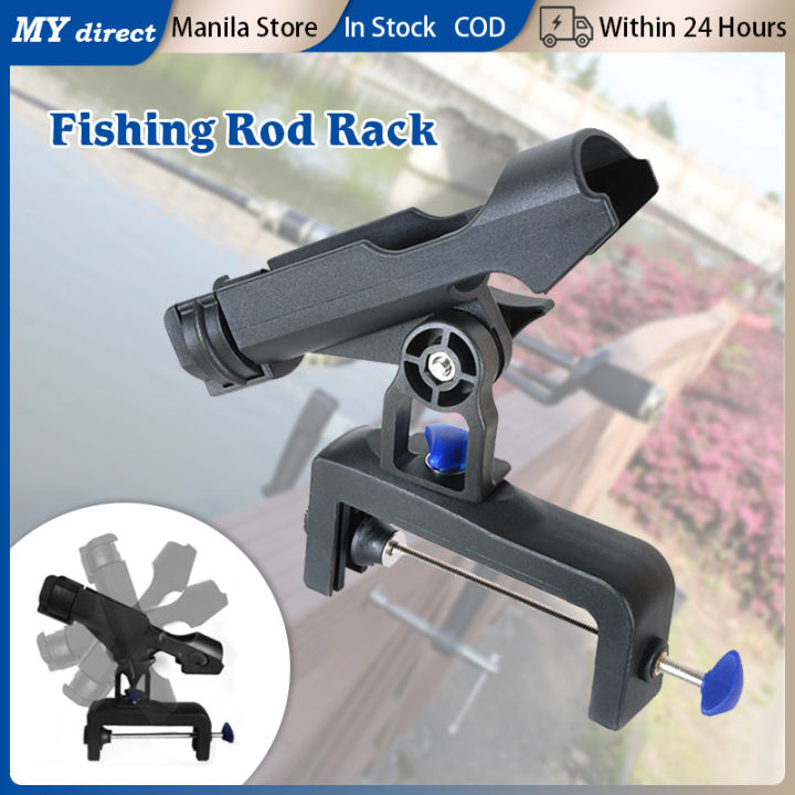 Rod Stand Rotatable Universal Fishing Accessory 360° Rotatable Fishing Rod Holder For Boats ...