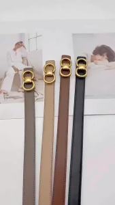 [Gift]2.5cm Athosline Genuine Leather Belt Ferragamo Buckle Belt Black Belt Fashion Accessories for Lady Sorrygift for Her