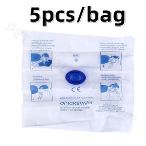 5PCs/Bag One way Valve CPR Mask Disposable First Aid Resuscitator CPR Face Shield CPR Emergency Mask