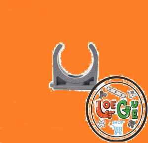 Klem Clip Clamp single & Double pipa PVC ukuran 1/2" 3/4" & 1 Inch atau ID 22  26 & 32 mm