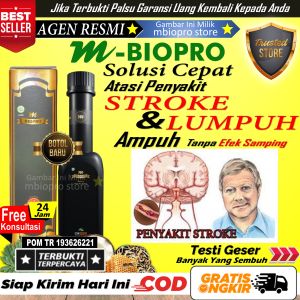 NEW Mbiopro Herbal Non Obat Stroke Paling Ampuh Stroke Ringan Dan Berat Stroke Iskemik Dan Hemoragik Stroke Akut Stroke Badan Sebelah Stroke Demensia Sulit Bicara Bibir Menyon Badan Kaku Bells Palsy M Biopro Asli Herbal Stroke Struk Bells Palsy